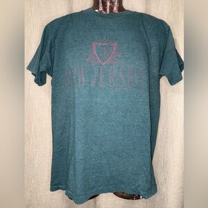 Vintage Teal New Jersey Graphic Single Stitch T-Shirt